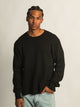 KOLBY KOLBY SHORT CUT LONG SLEEVE WAFFLE SHIRT - BLACK - Boathouse