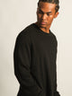 KOLBY KOLBY SHORT CUT LONG SLEEVE WAFFLE SHIRT - BLACK - Boathouse