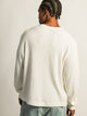 KOLBY KOLBY SHORT CUT LONG SLEEVE WAFFLE SHIRT - OFF WHITE - Boathouse