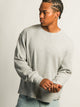 KOLBY SHORT CUT LONG SLEEVE WAFFLE SHIRT - HEATHER GREY