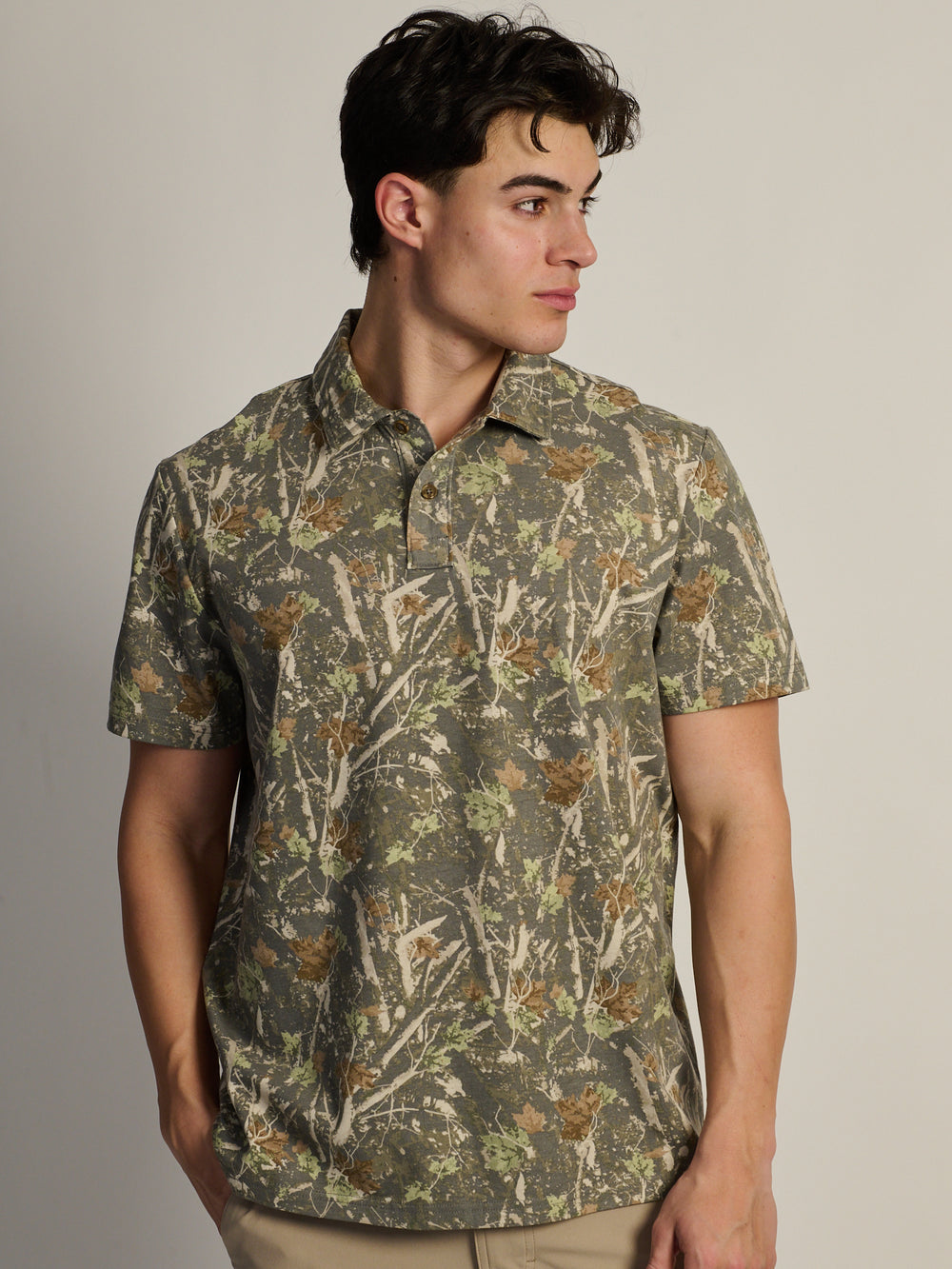 KOLBY KEEP COOL LIGHTWEIGHT POLO - CAMO