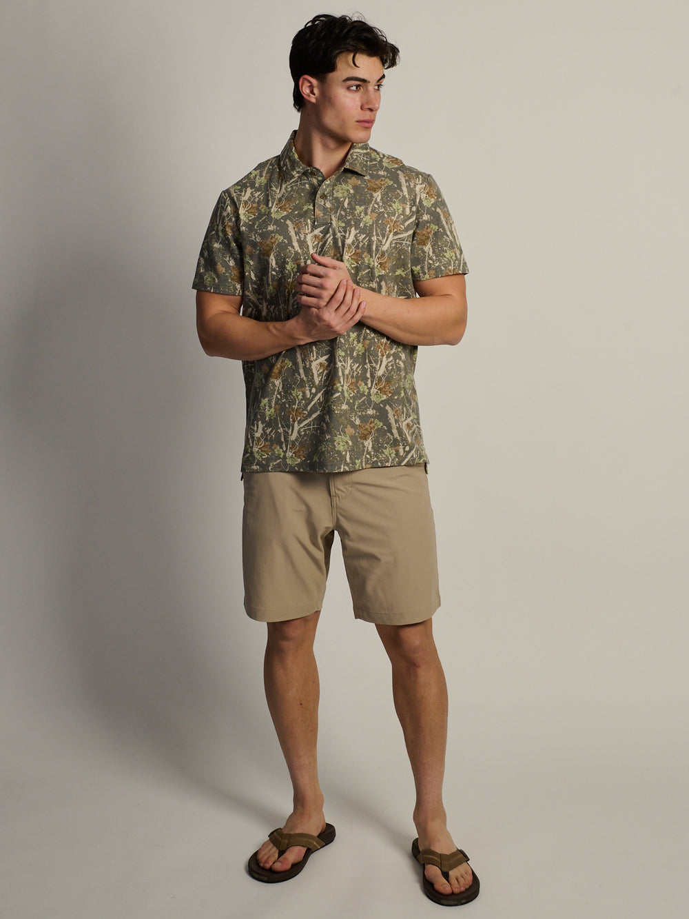 KOLBY KEEP COOL LIGHTWEIGHT POLO - CAMO