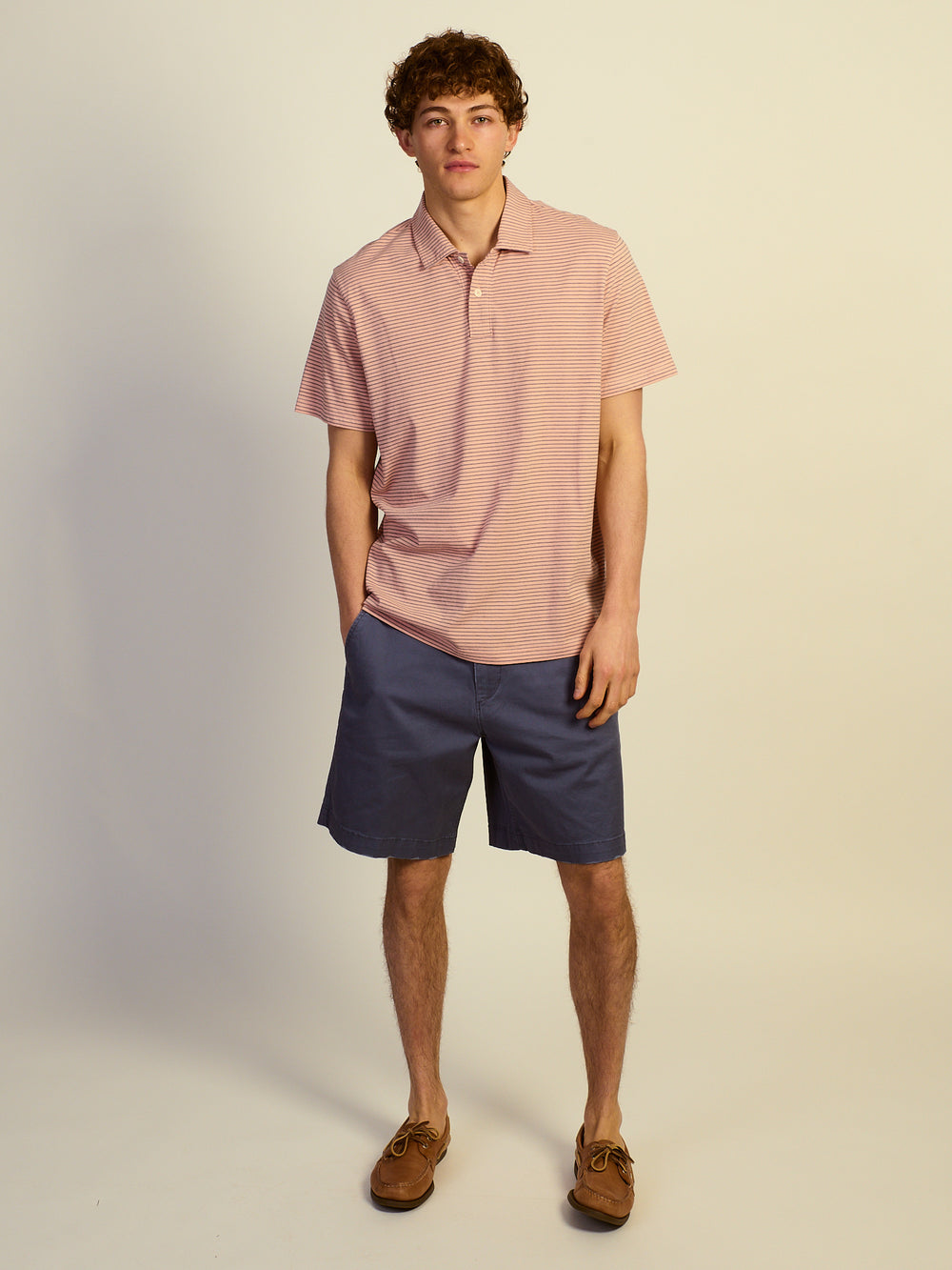 KOLBY KEEP COOL LIGHTWEIGHT POLO - SALMON