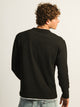 KOLBY LAYERED KNIT TEE- BLACK