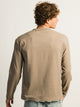 KOLBY LAYERED KNIT TEE- BROWN