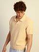 KOLBY KOLBY RELAXED FIT KNIT POLO - NATURAL - Boathouse