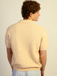 KOLBY KOLBY RELAXED FIT KNIT POLO - NATURAL - Boathouse
