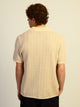 KOLBY RELAXED FIT KNIT BUTTON UP - IRON