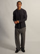 KOLBY TEXTURED WAFFLE HENLEY - BLACK - Boathouse