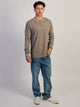 T-SHIRT HENLEY TEXTURÉ EN TRICOT WAFFLE KOLBY - TAUPE