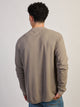 T-SHIRT HENLEY TEXTURÉ EN TRICOT WAFFLE KOLBY - TAUPE