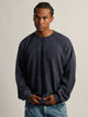 KOLBY KOLBY HEAVYWEIGHT LONG SLEEVE WAFFLE TEE - CARBON NAVY - Boathouse