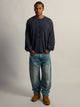 KOLBY KOLBY HEAVYWEIGHT LONG SLEEVE WAFFLE TEE - CARBON NAVY - Boathouse