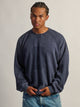 KOLBY HEAVYWEIGHT LONG SLEEVE WAFFLE - CHARCOAL NAVY - Boathouse