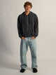 KOLBY HEAVYWEIGHT WAFFLE HOODIE - BLACK - Boathouse