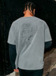 KOLBY LONG SLEEVE WAFFLE FOOTBALL TEE - CHARCOAL - Boathouse