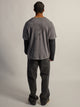 KOLBY LONG SLEEVE WAFFLE FOOTBALL TEE - CHARCOAL - Boathouse
