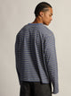 KOLBY KOLBY ESSENTIAL BAGGY LONG SLEEVE TEE - BLUE STRIPE - Boathouse