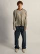 KOLBY KOLBY ESSENTIAL BAGGY LONG SLEEVE TEE - BROWN STRIPE - Boathouse