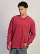 KOLBY LONG SLEEVE HEAVYWEIGHT FOOTBALL TEE - VINTAGE RED - Boathouse