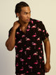 KOLBY KOLBY FLAMINGO WOVEN SHIRT - BLACK - Boathouse