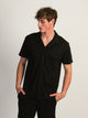 KOLBY KOLBY WAFFLE SHIRT - BLACK - Boathouse