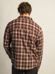 KOLBY 90S FLANNEL-BURGUNDY