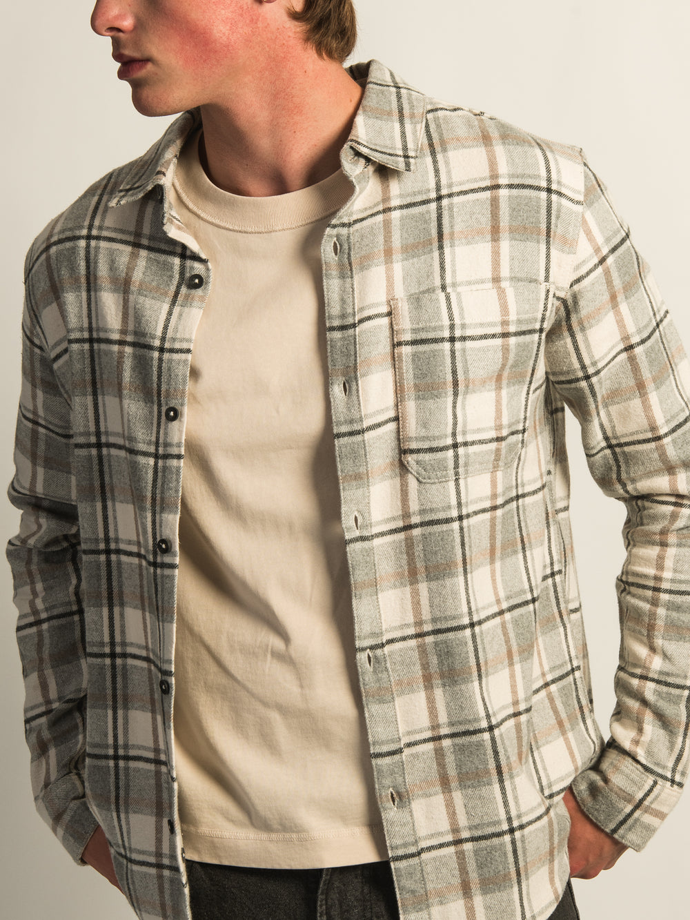 KOLBY 90S FLANNEL - CREAM