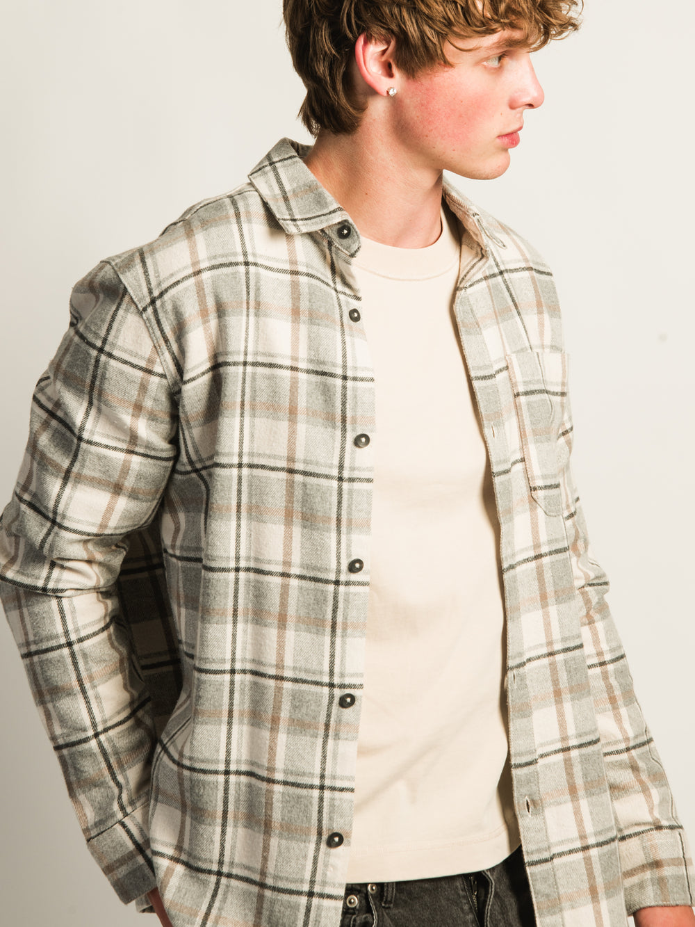 KOLBY 90S FLANNEL - CREAM