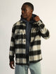KOLBY PLAID OVERSHIRT - CREAM