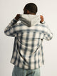 KOLBY KOLBY FLANNEL HOODIE - BLUE - Boathouse