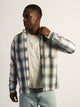 KOLBY FLANNEL HOODIE - BLUE