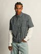 KOLBY BOXY PLAID SHIRT - BLUE