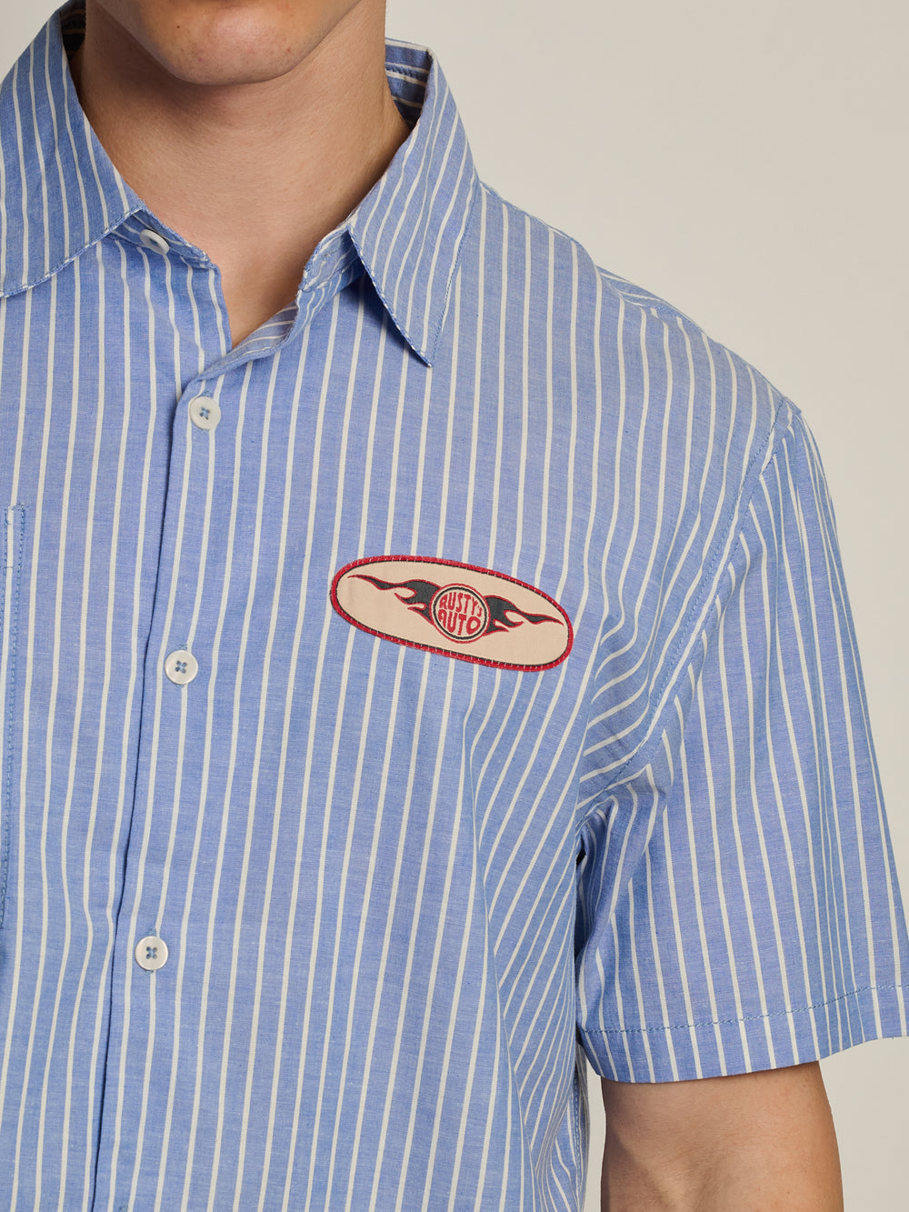 KOLBY BOXY PLAID SHIRT - BLUE