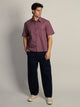 KOLBY KOLBY BOXY PLAID SHIRT - BURGUNDY - Boathouse