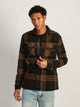 KOLBY KOLBY OVERSIZED BUTTON UP - BROWN - CLEARANCE - Boathouse