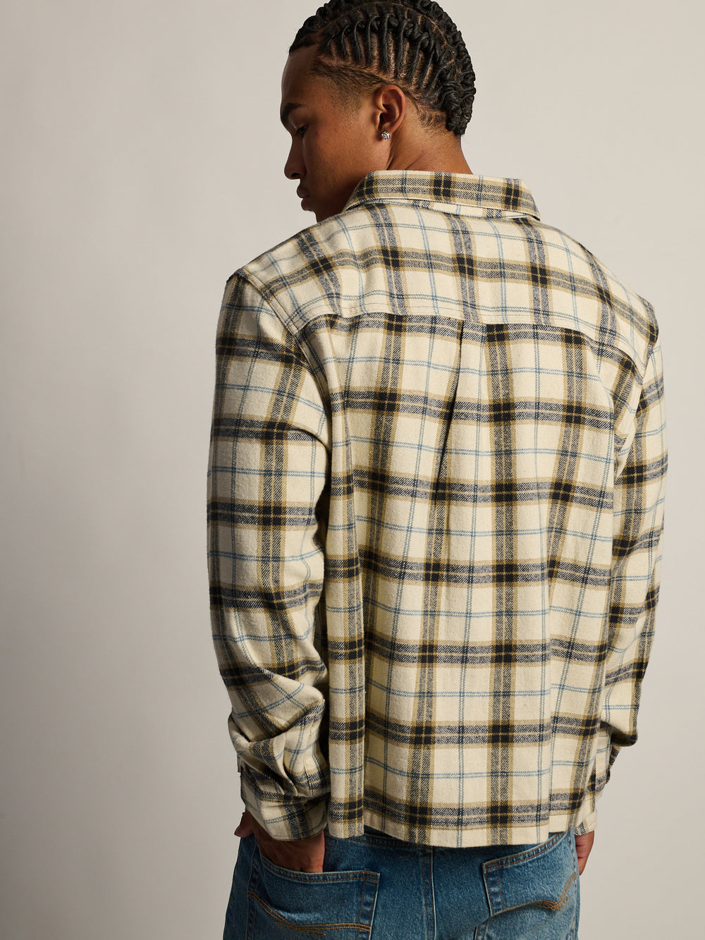 KOLBY SHORT CUT FLANNEL - CREAM