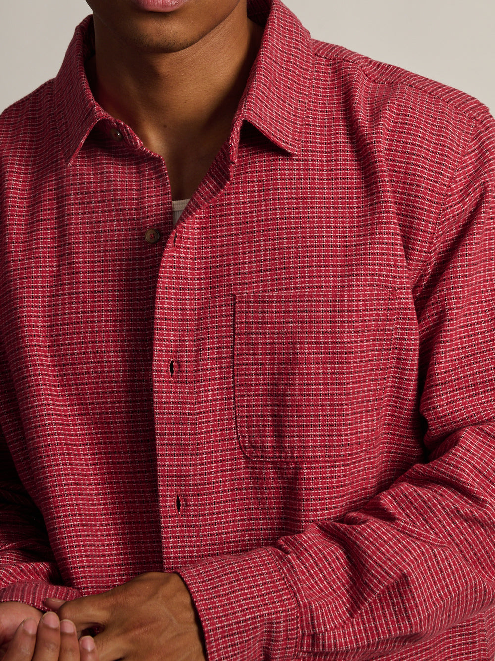 KOLBY SHORT CUT FLANNEL - RED
