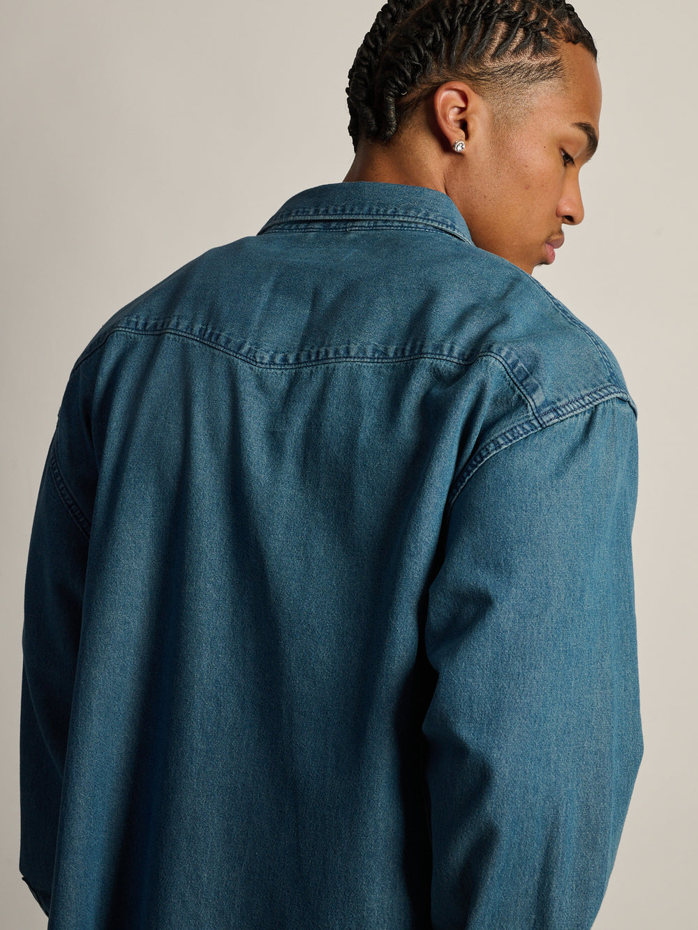 KOLBY WESTERN SHIRT - DENIM