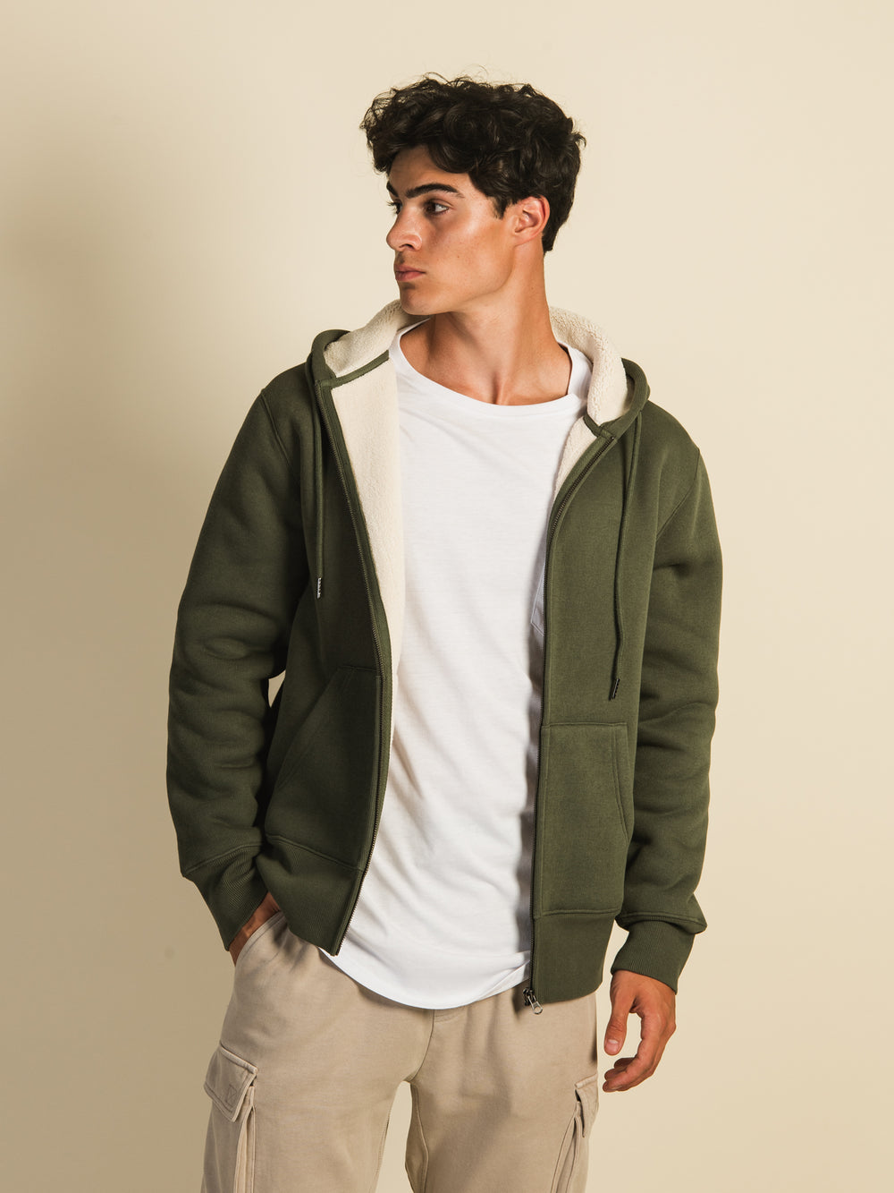 KOLBY SHERPA LINED FLEECE HOOD - CLEARANCE