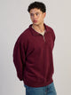 KOLBY KOLBY RELAXED FIT QUARTER ZIP - BURGUNDY - Boathouse