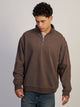 KOLBY KOLBY RELAXED FIT QUARTER ZIP - CHOCOLATE - Boathouse