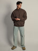 KOLBY KOLBY RELAXED FIT QUARTER ZIP - CHOCOLATE - Boathouse