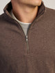 KOLBY KOLBY RELAXED FIT QUARTER ZIP - CHOCOLATE - Boathouse