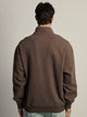 KOLBY KOLBY RELAXED FIT QUARTER ZIP - CHOCOLATE - Boathouse