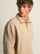 KOLBY KOLBY RELAXED FIT QUARTER ZIP - PEBBLE - Boathouse
