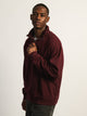 KOLBY RELAXED FIT QUARTER ZIP SWEATER - PLUM