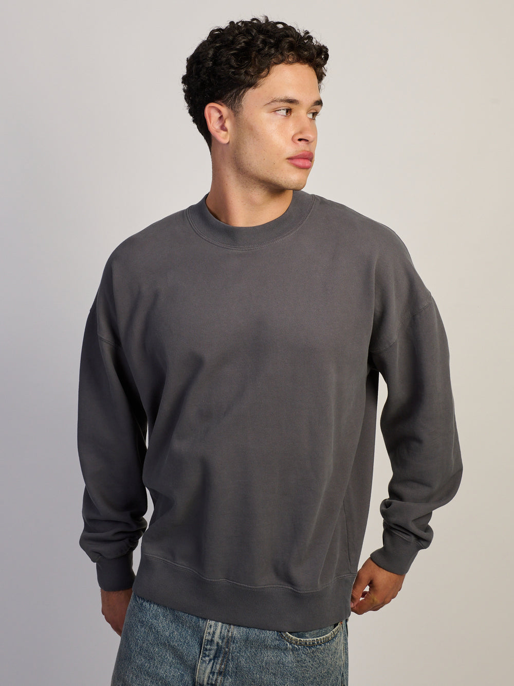 KOLBY KOLBY RELAXED FIT CREW - ASH - Boathouse