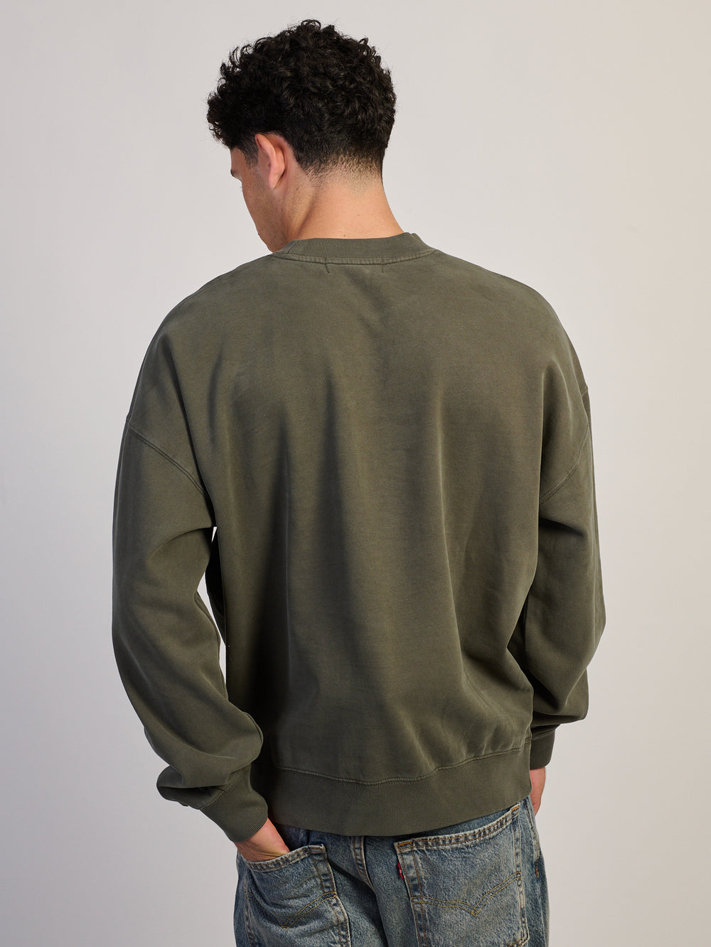 KOLBY RELAXED FIT CREW - FOREST