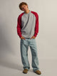 KOLBY KOLBY RAGLAN CREWNECK - VINTAGE RED - Boathouse
